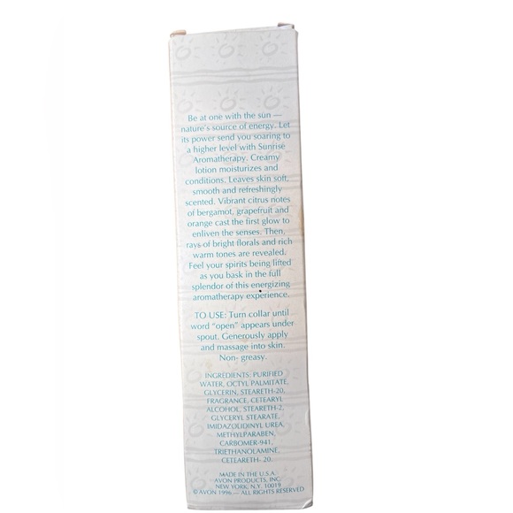 Avon Aromatherapy Rejuvenating Body Lotion SUNRISE 6.7 oz New NOS - Picture 3 of 6